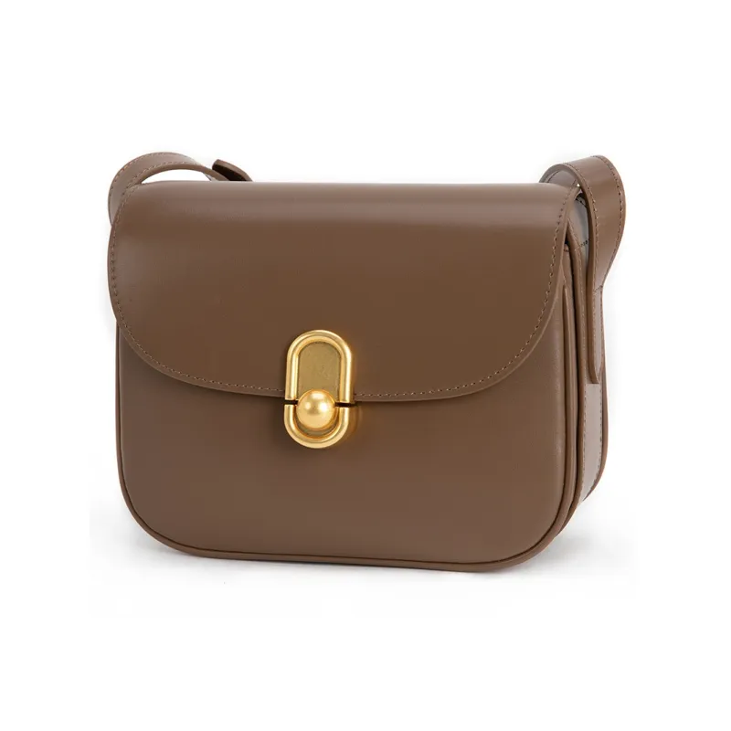 VENOF Cow Leather Women's Crossbody Small Square Bag Small Size Women's Kase Black/Mocha/Rose Red/Li Be Coffee-10