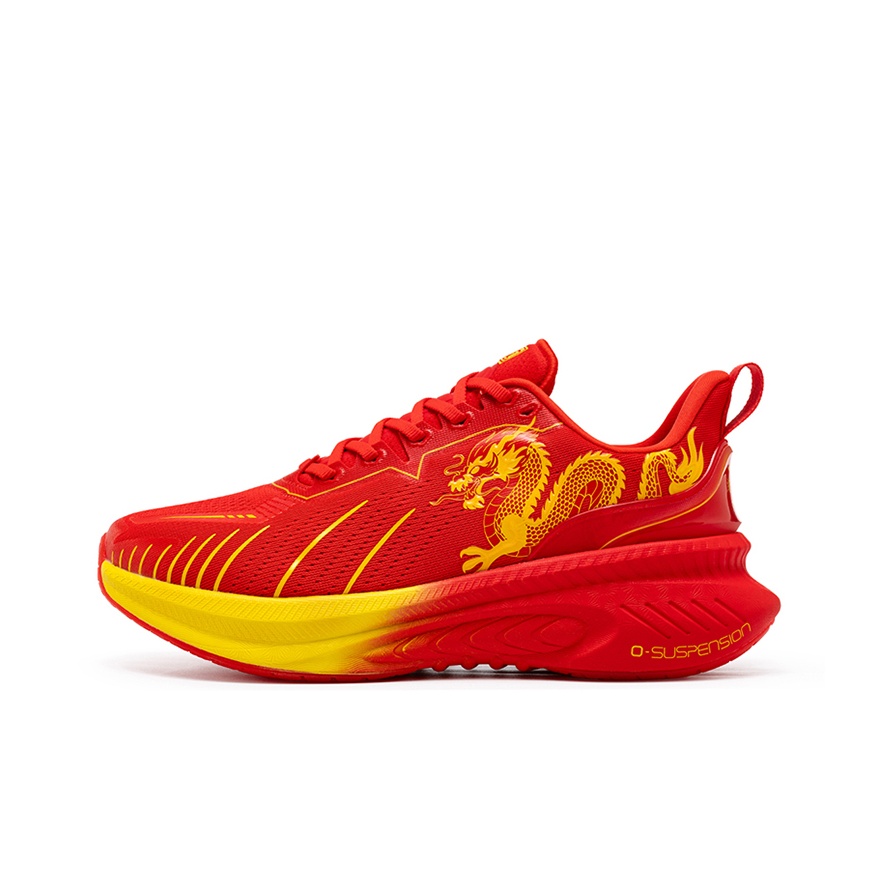 ONEMIX Shock Absorber Running Shoes Unisex Low Top Noble Red Dragon POIZON