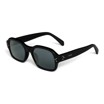 CELINE Acetate Square Sunglasses Men's Black
