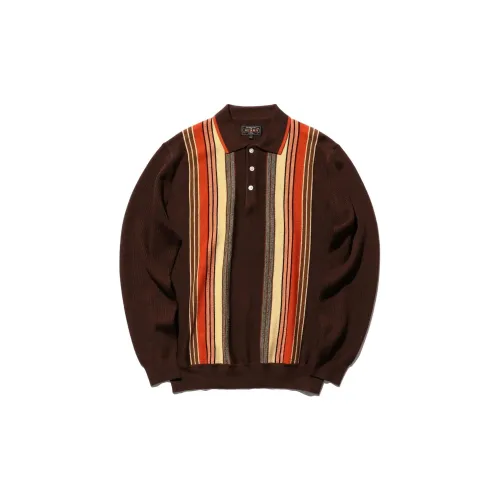 Beams Polo Shirts Men Dark Brown