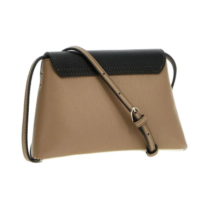 Furla Calfskin Shoulder Bag Crossbody Bag Regular Women's White/Beige/Black-2