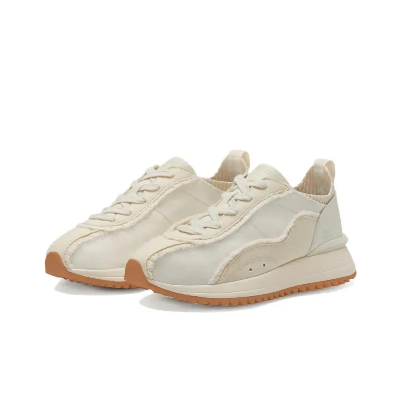 FAJO Denim Velvet Shoes Wear resistant And Lightweight Low Top Trendy Casual Shoes Unisex White-2