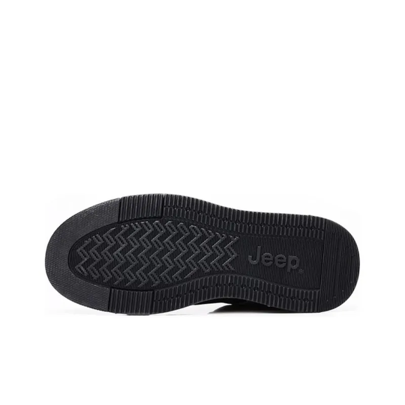 Jeep Anti-Slip Wear-Resistant Low-Top Skateboard Shoes Men's Gray-4