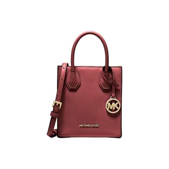 MICHAEL KORS Mercer Leather Handbag Shoulder Bag Crossbody Bag Extra Small Women's Deep Cherry