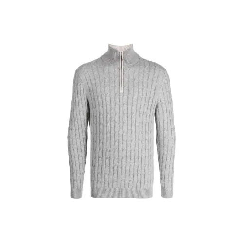 N.Peal Cable-knit Half-zip Jumper