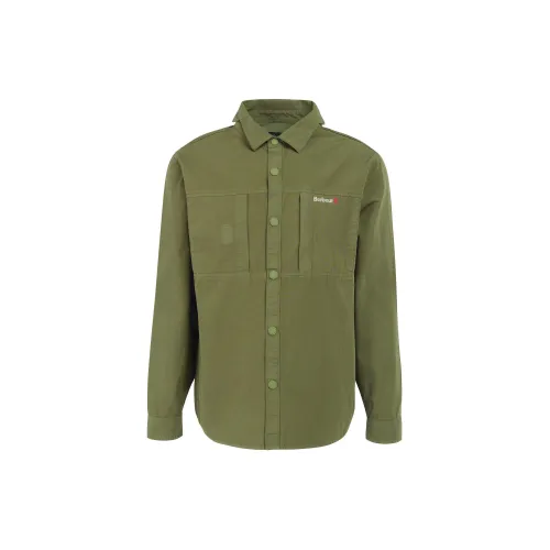 BARBOUR Shirts Men Green