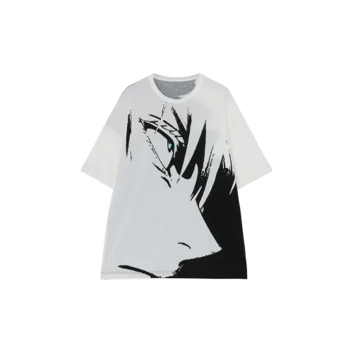 Yohji Yamamoto JUJUTSU KAISEN Co-brand T-Shirts Unisex Black/White