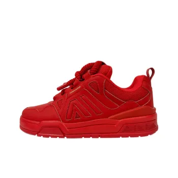 AILIAI Anti Slip And Wear Resistant Height Increasing Low Top Skateboard Shoes Unisex Red