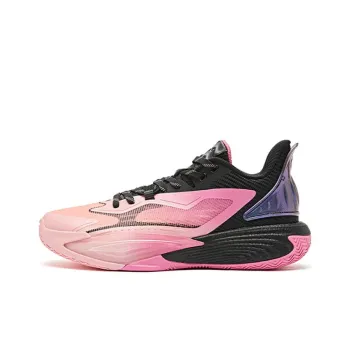 QIAODAN Sharp Edge 7.0 Cushioning Wear Resistant Low Top Basketball Shoes Men's Pink Black