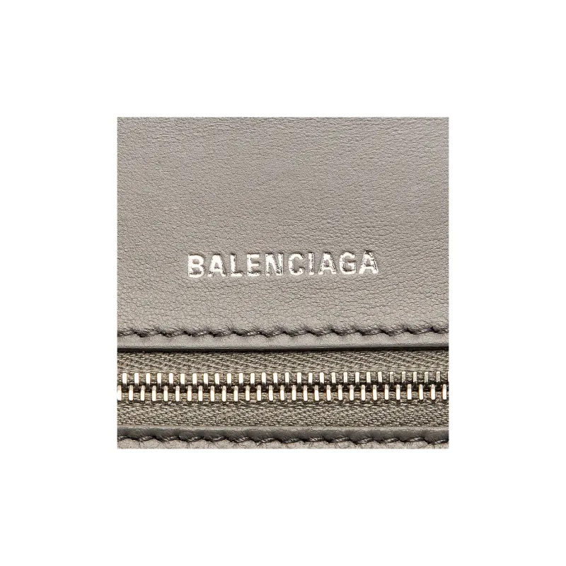 Balenciaga Hourglass Leather Hourglass Bag Shoulder Bag Crossbody Bag Handbag Women's Gray-5