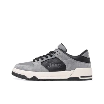 Jeep Anti Slip Wear Resistant Low Top Skateboard Shoes Men's Gray