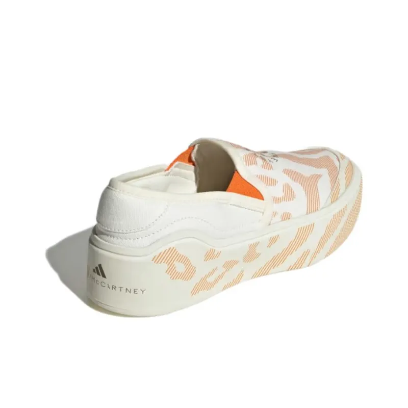 Adidas By Stella McCartney Court Slip On 'White Orange' Women's-3