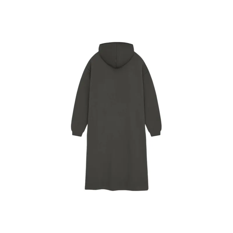 Fear Of God Essentials Women's Nylon Fleece Hooded Dress Ink/Ink-1