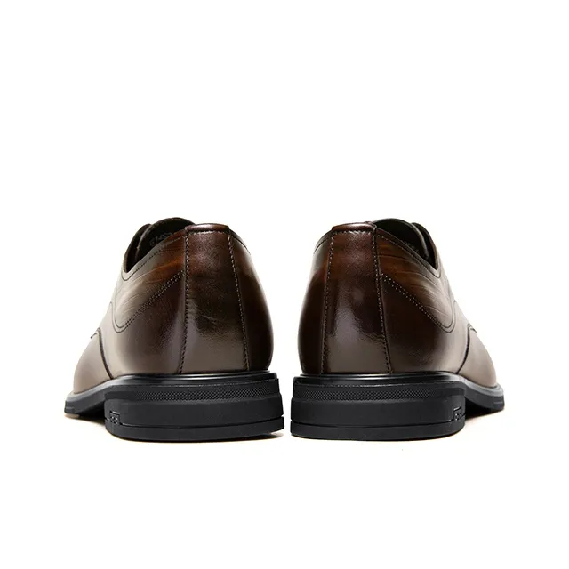 CAMEL Dress Shoes Men Low Top Black/Brown-3