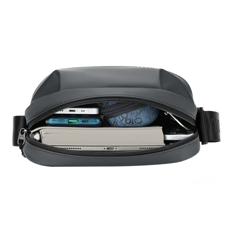 POLO Fabric Men's Shoulder Bag Men Black/Gray-11
