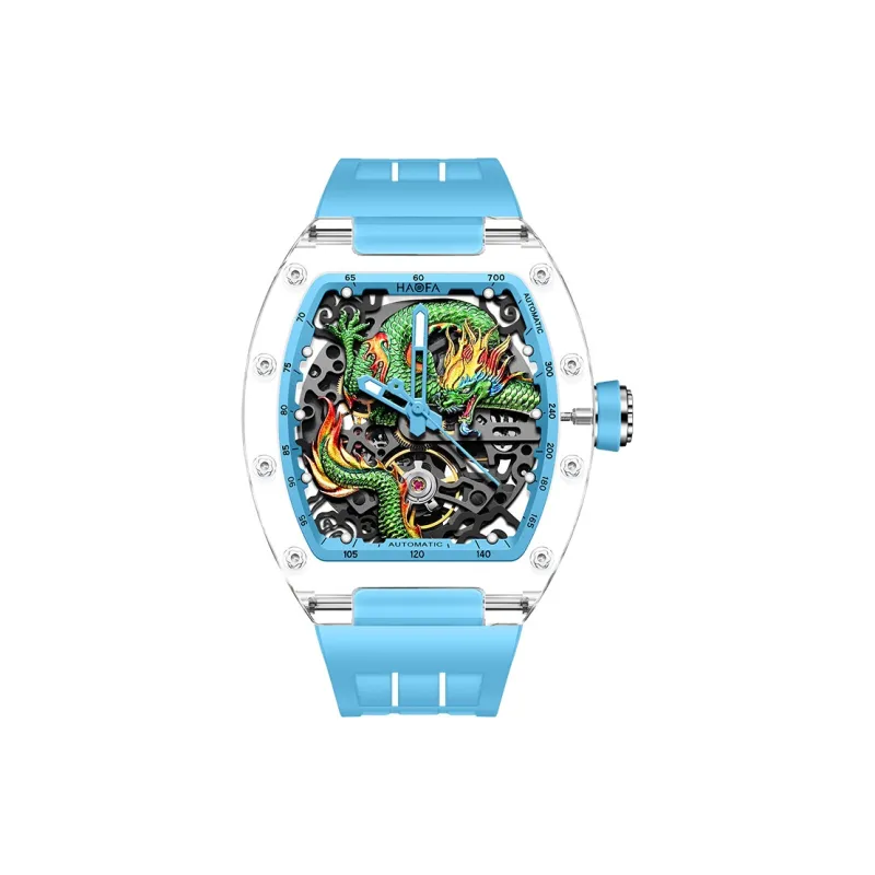 HaofaTourbillon Automatic Mechanical Movement Men's Watches Cut-Out Dial-9