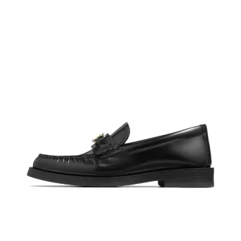 Jimmy Choo Addie Logo plaque Leather Loafers