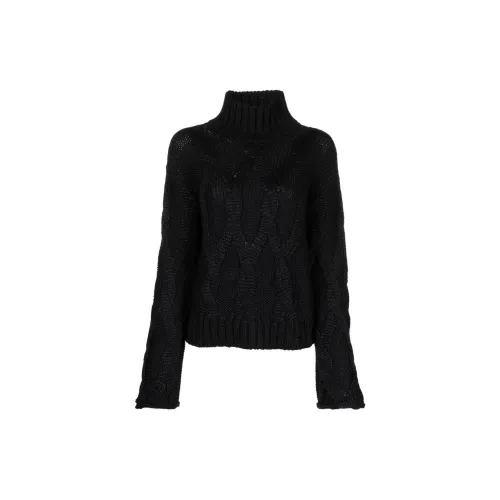 AGNONA Roll-neck Cable-knit Jumper