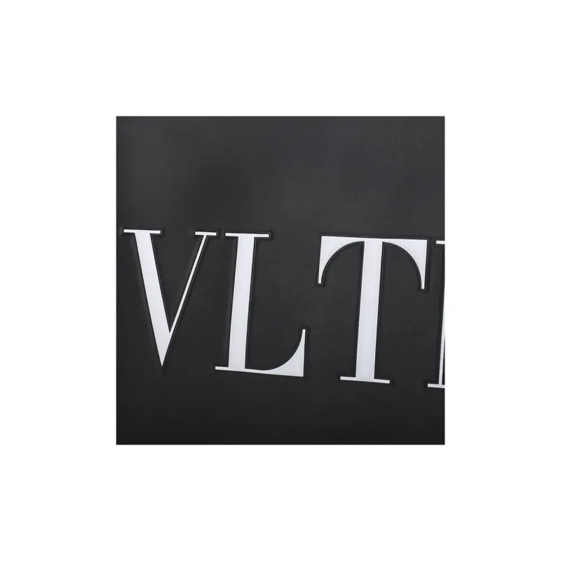 Valentino Cow Leather Storage Bag Coin Purse Clutch Women's Black-5