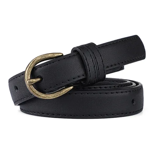 Youyoulan Cow Split Leather Belts Women's Width 1.8cm