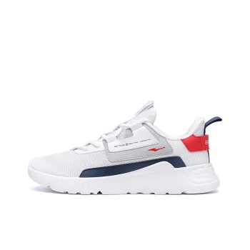 Erke Wear resistant And Lightweight Low Top Casual Shoes Men's White Bay Blue