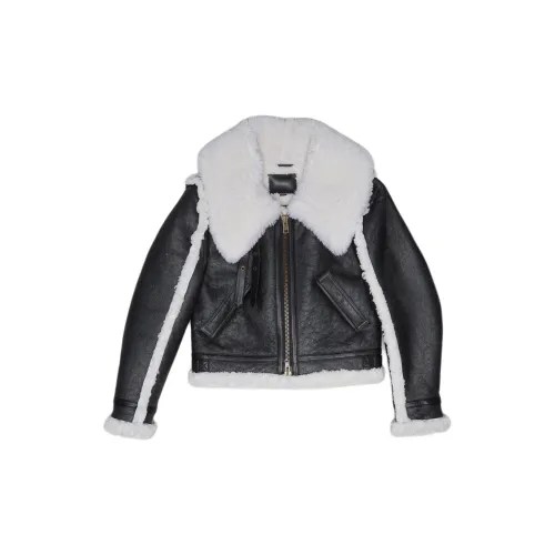 R13 Leather Jackets Women's Black