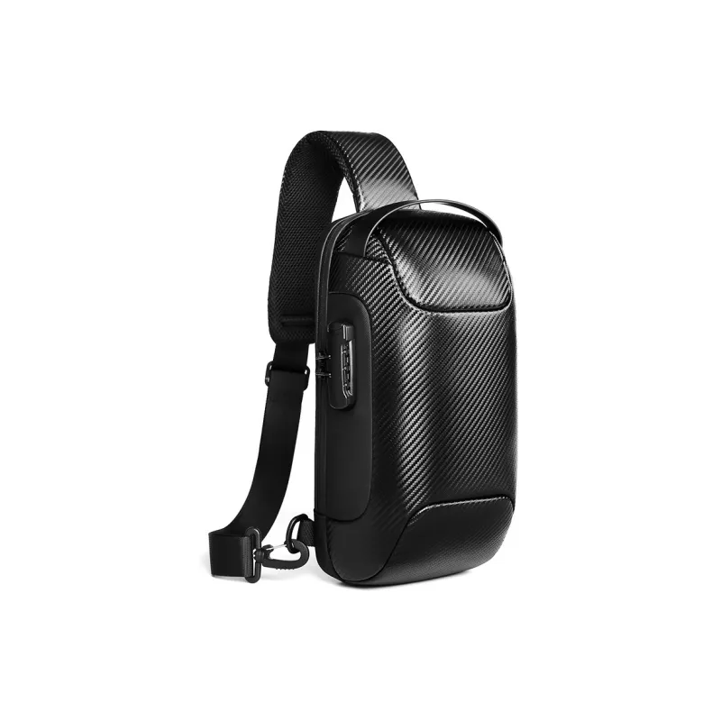 MingLu Oxford Crossbody Bags Sling Bags Unisex Black Gold-1