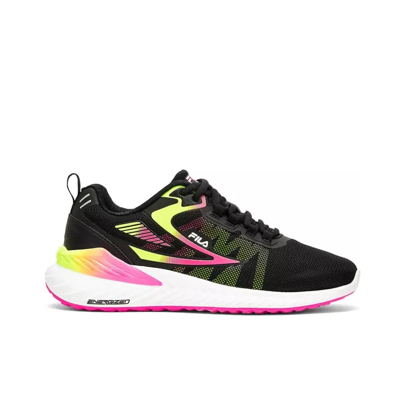 FILA Trazoros Energized 2 Durable Breathable Low Top Running Shoes Women's Black Pink-1