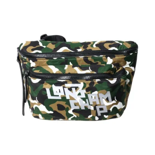 LONGCHAMP Canvas Canvas Bag Fanny Pack Unisex Khaki