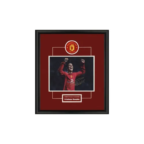 Three For Christiano Ronaldo, Manchester United, Handwritten Signature, Photo Framed, Includes SA Certificate