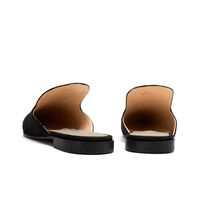 PRADA Rubber Sole Abrasion Resistant Closed Toe Slippers Women's Black-2