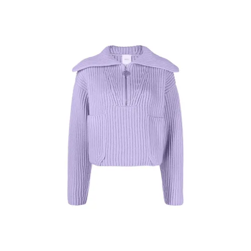 Patou Ribbed-knit Zip-up Jumper