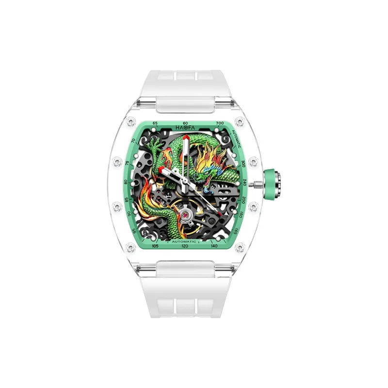 HaofaTourbillon Automatic Mechanical Movement Men's Watches Cut-Out Dial-11