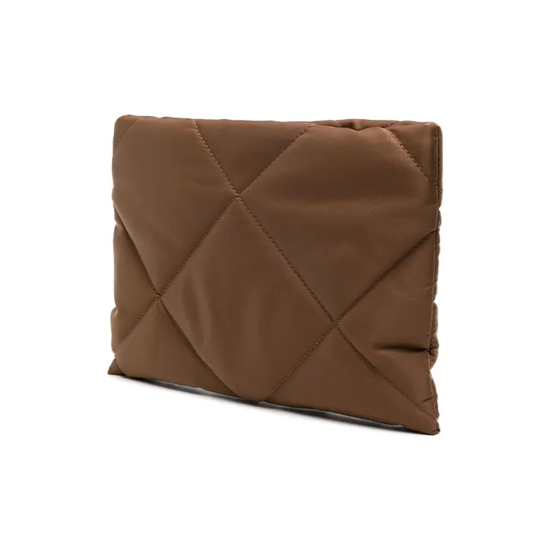 Brunello Cucinelli Monili Polyamide With Calfskin Crossbody Bag Shoulder Bag Women's Umber-1