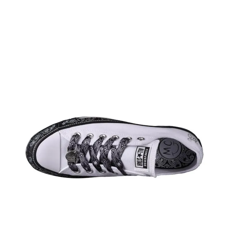 Converse Chuck Taylor All Star Low Miley Cyrus White Black-2