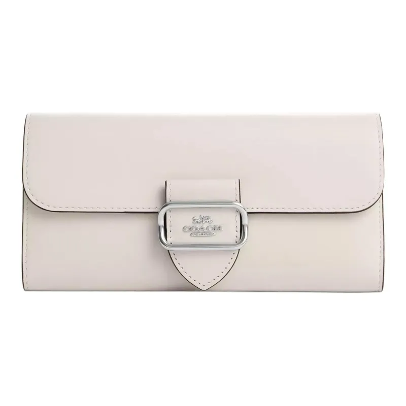COACH Leather Wallet Women's White-0