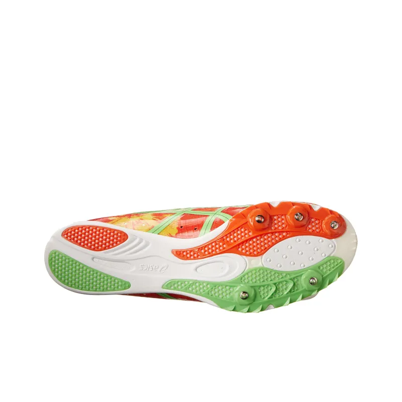 Asics Cushioning Wear Resistant Low Top Casual Shoes Men's Red Green-4