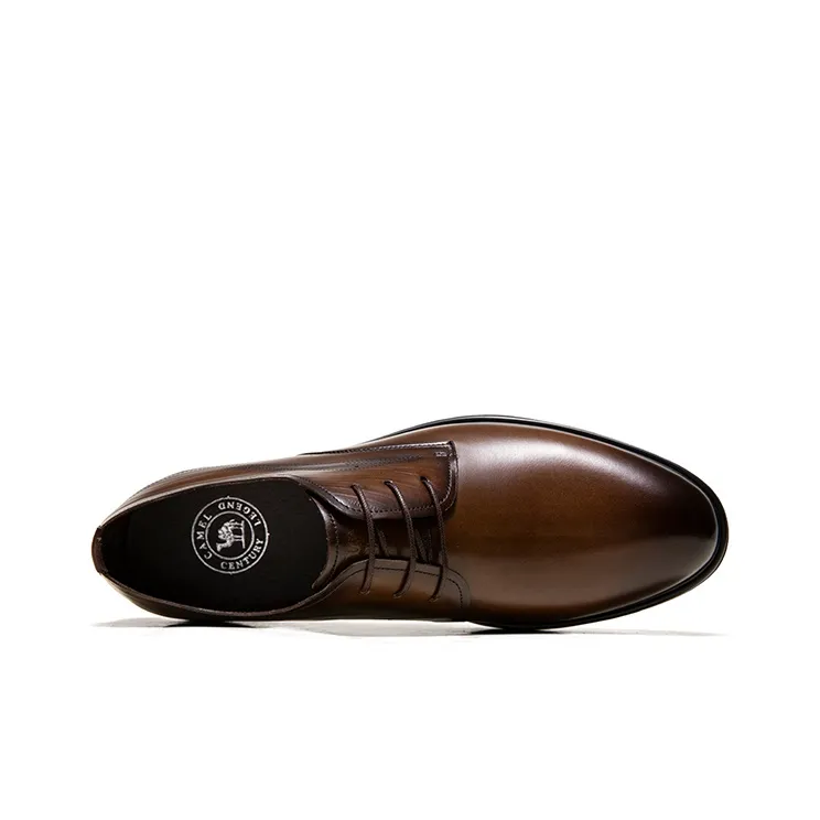 CAMEL Dress Shoes Men Low Top Black/Brown-2