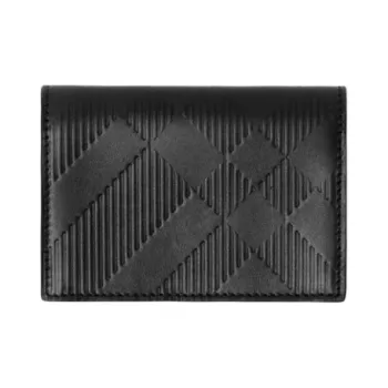 Burberry Calfskin Card Holder Men's Black