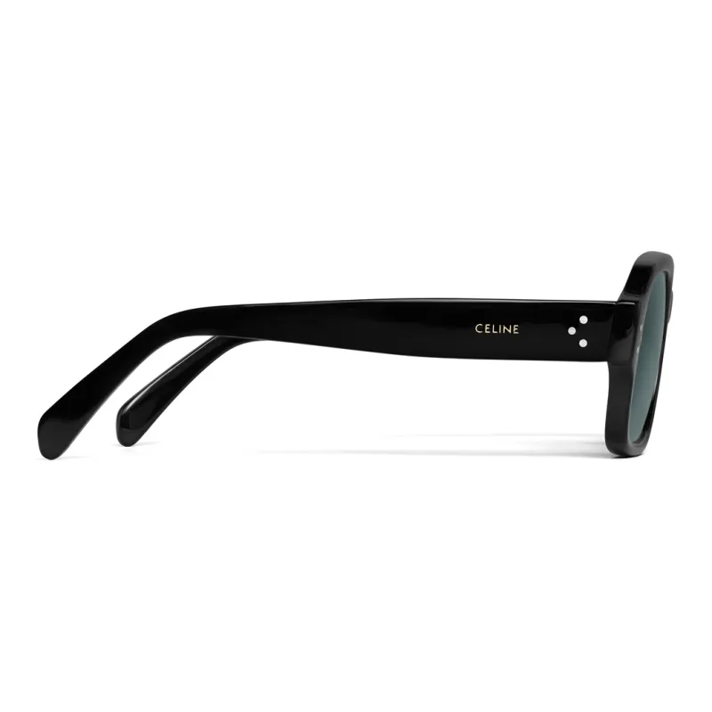 CELINE Acetate Square Sunglasses Men's Black-2