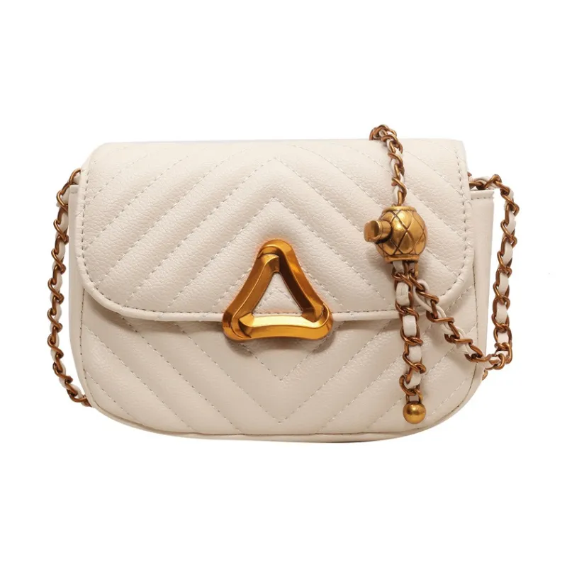 NOMK PU Small Square Bag Shoulder Bag Crossbody Bag Small Size Women's Red/Ecru/Black/Coffee-5