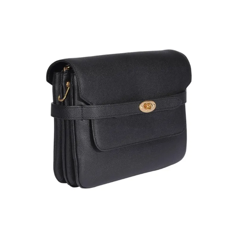 Mulberry Bayswater Cow Leather Crossbody Bag, Shoulder Bag Women's Black-1
