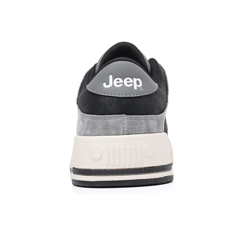 Jeep Anti-Slip Wear-Resistant Low-Top Skateboard Shoes Men's Gray-3