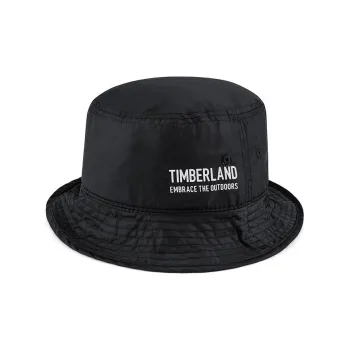Timberland Polyester Bucket Hats Unisex Black