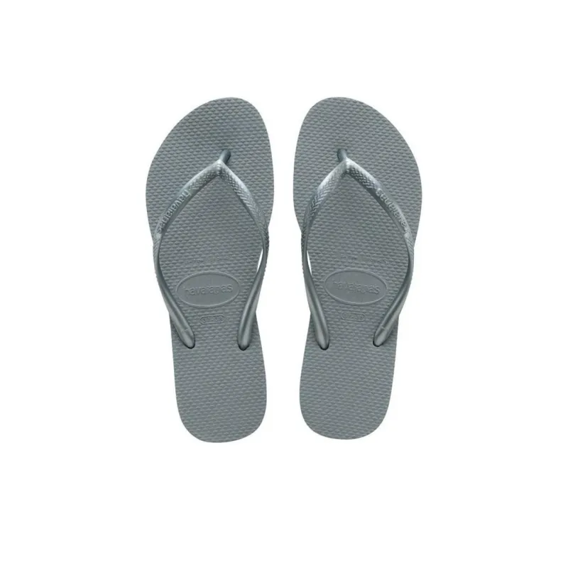 Havaianas Abrasion-Resistant Flip Flops Women's Silver Gray-3