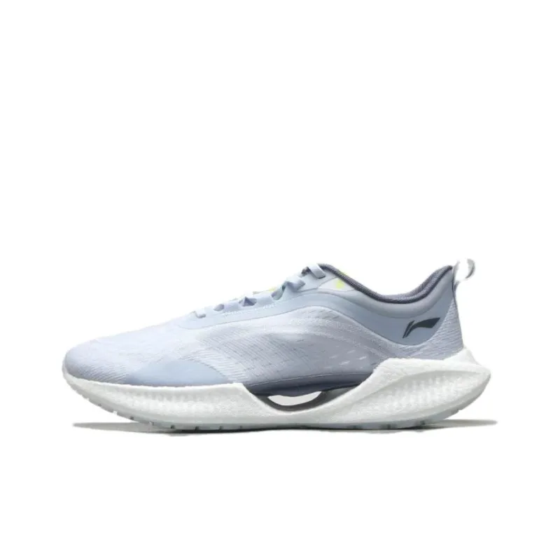 LiNing Super Light 19 Cushioned Anti Slip Wear Resistant Breathable Lightweight Low Top Running Shoes Men's Blue-0