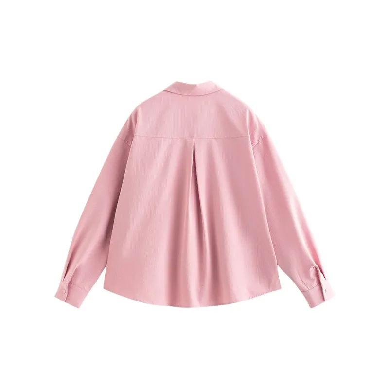 Initial Language Shirt Women's Dark Pink-1