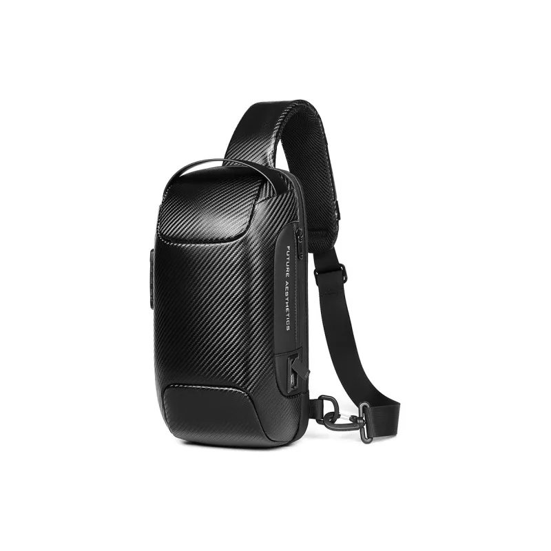 MingLu Oxford Crossbody Bags Sling Bags Unisex Black Gold-2