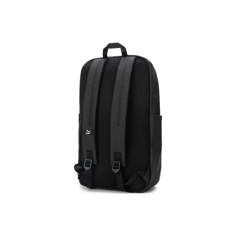 PUMA Artificial Leather Laminated Fabric Backpack Medium Size Unisex Black-3