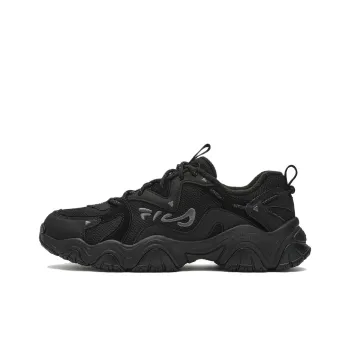 FILA Fluid 4 Cat Paw 4.0 Cushioned Slip Resistant Low Top Chunky Sneakers Men's Black